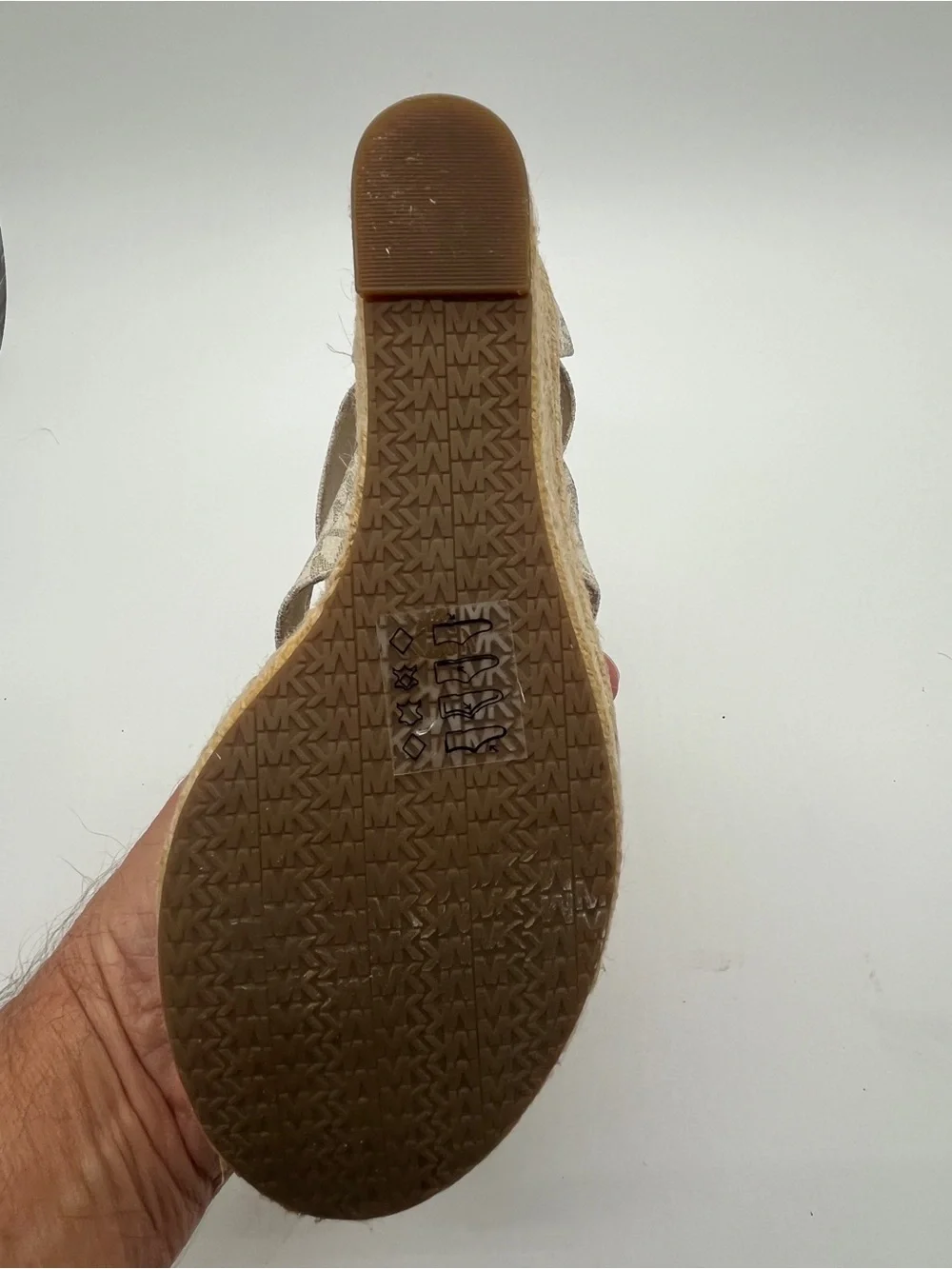 Michael Kors Damita Logo Espadrille Wedge Sandals. Excellent condition.  8 1/2 M